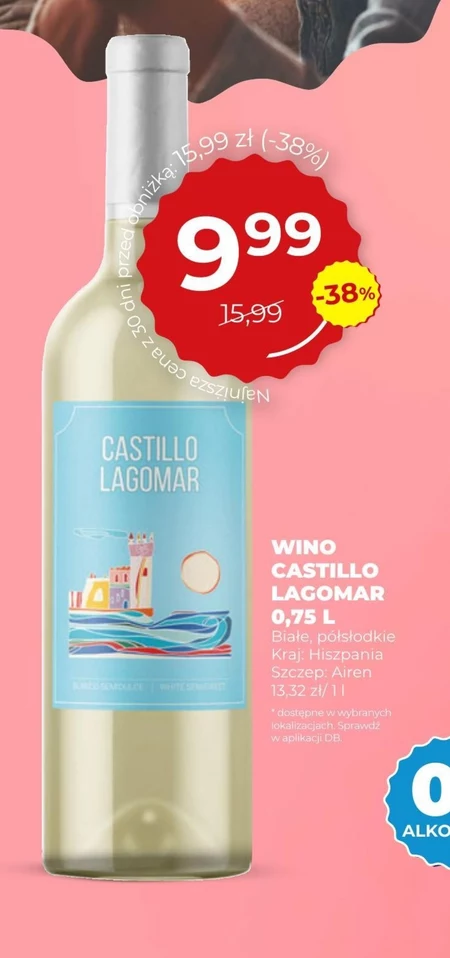 Wino półsłodkie Castillo