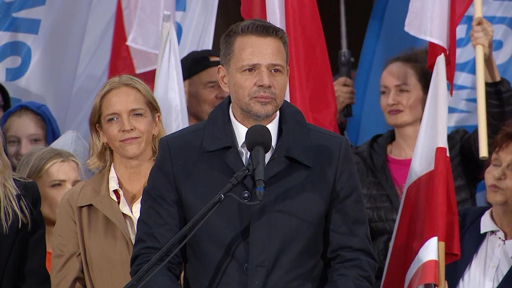 Rafał Trzaskowski na wiecu w Tarnowie Rafał Trzaskowski na wiecu w Tarnowie