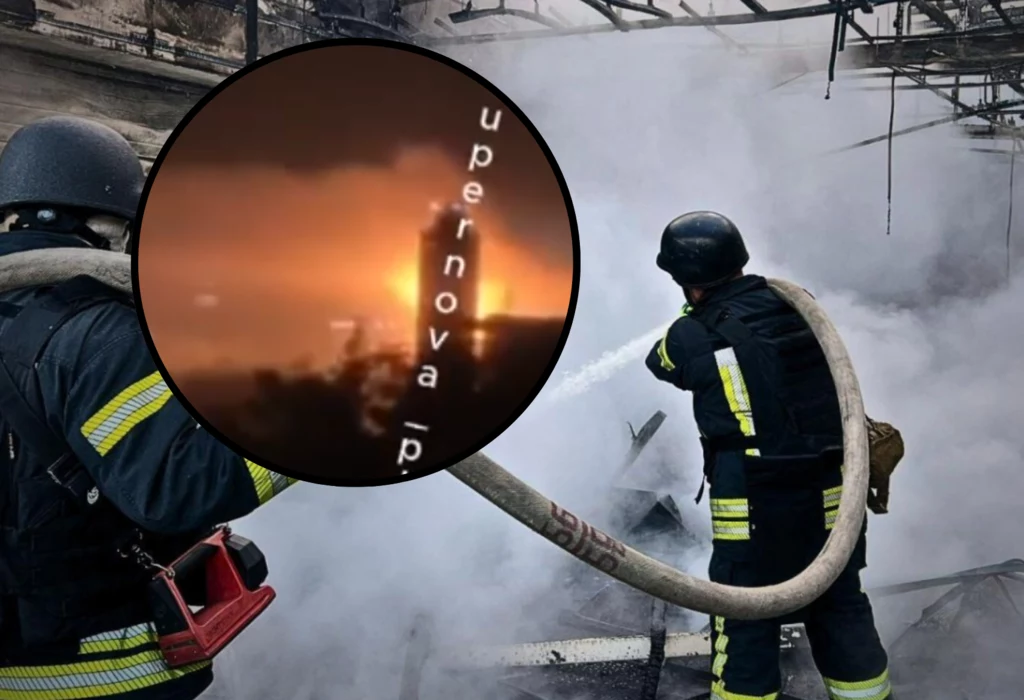 Pożar w rosyjskim mieście Jelec. To efekt nocnego ataku ukraińskich dronów