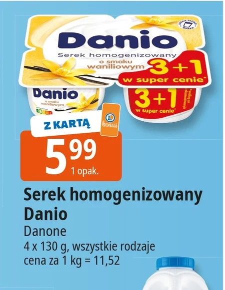 Гомогенізований сир Danio