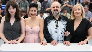 Kasia Katarzyna Lubik, Or Sinai, Arkadiusz Jakubik i Dominika Bednarczyk podczas 78. edycji Festiwalu Filmowego w Cannes