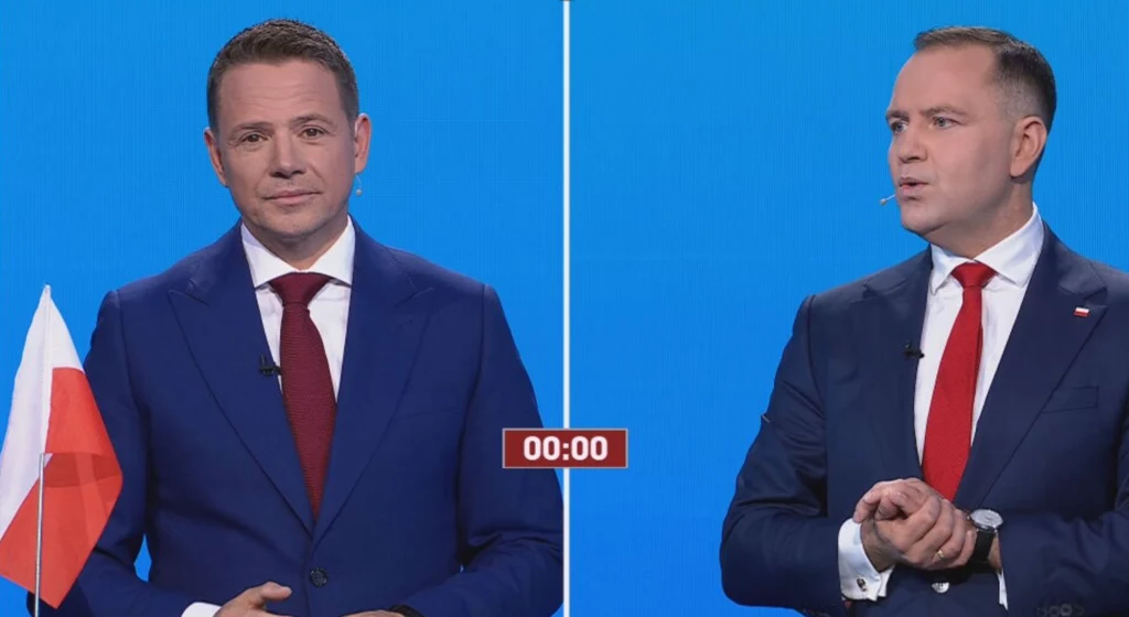 Wybory prezydenckie. Debata Rafała Trzaskowskiego i Karola Nawrockiego Wybory prezydenckie. Debata Rafała Trzaskowskiego i Karola Nawrockiego
