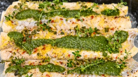 Polędwica z dorsza w nietuzinkowym pesto, czyli parowana innowacja według Ewy Wachowicz