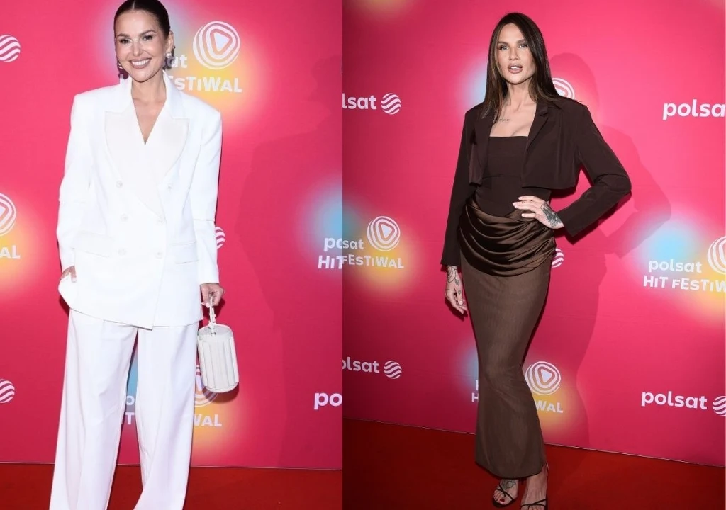 Cała na biało Paulina Sykut-Jeżyna oraz odziana w efektowny brąz Karolina Gilon również pojawiły się na Polsat Hit Festiwalu. Cała na biało Paulina Sykut-Jeżyna oraz odziana w efektowny brąz Karolina Gilon również pojawiły się na Polsat Hit Festiwalu.
