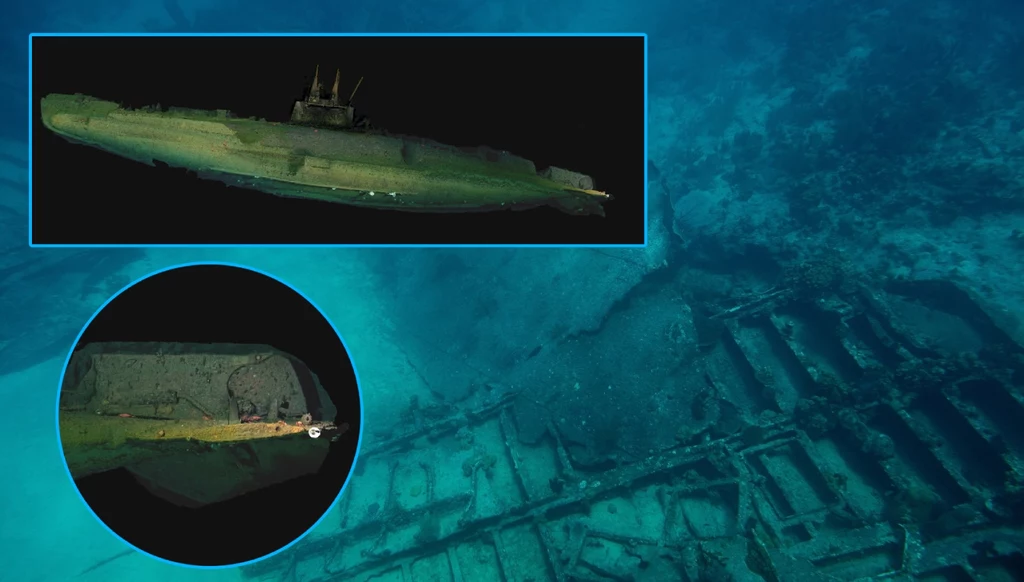 Wrak okrętu USS F-1 (SS-20) "Carp" został zrekonstruowany w 3D Wrak okrętu USS F-1 (SS-20) "Carp" został zrekonstruowany w 3D