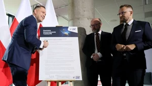 Karol Nawrocki podpisał deklarację z postulatami stowarzyszenia "Tak dla CPK"