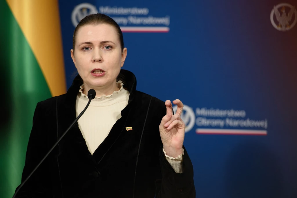 Minister obrony Litwy Dovile Sakaliene (na zdj.) oraz ministrowie obrony Łotwy i Estonii podpisali porozumienie w sprawie zwiększenia wydatków obronnych NATO do 5 proc. PKB
