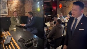 Trzaskowski i Mentzen przy jednym stole. Sikorski pokazał nagranie z pubu