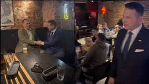 Radosław Sikorski pokazał nagranie z lokalu Sławomira Mentzena.
