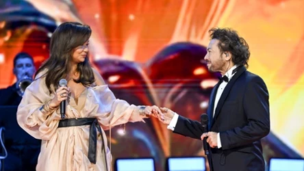 Edyta Górniak i Mietek Szcześniak zaśpiewali "Dumkę na dwa serca" na scenie Polsat Hit Festiwalu w Operze Leśnej w Sopocie