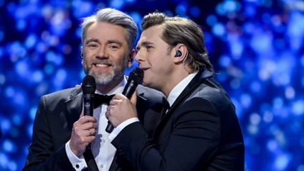 Kuba Badach i Andrzej Lampert podczas Polsat Hit Festiwalu