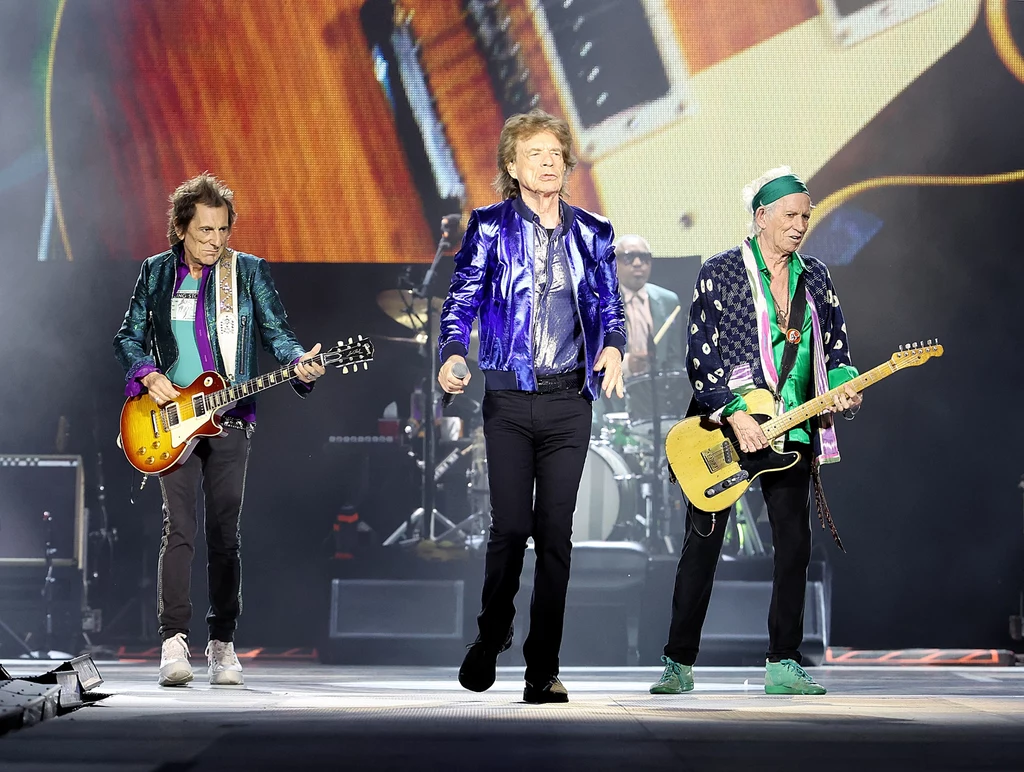 The Rolling Stones w 2024 - od lewej: Ronnie Wood, Mick Jagger i Keith Richards