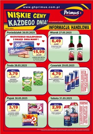 Gazetka promocyjna Primus, ważna od 26.05.2025 do 31.05.2025.