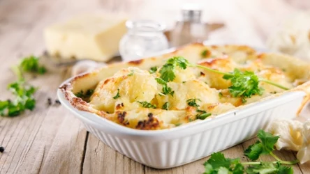 Kalafior z serem i jogurtem