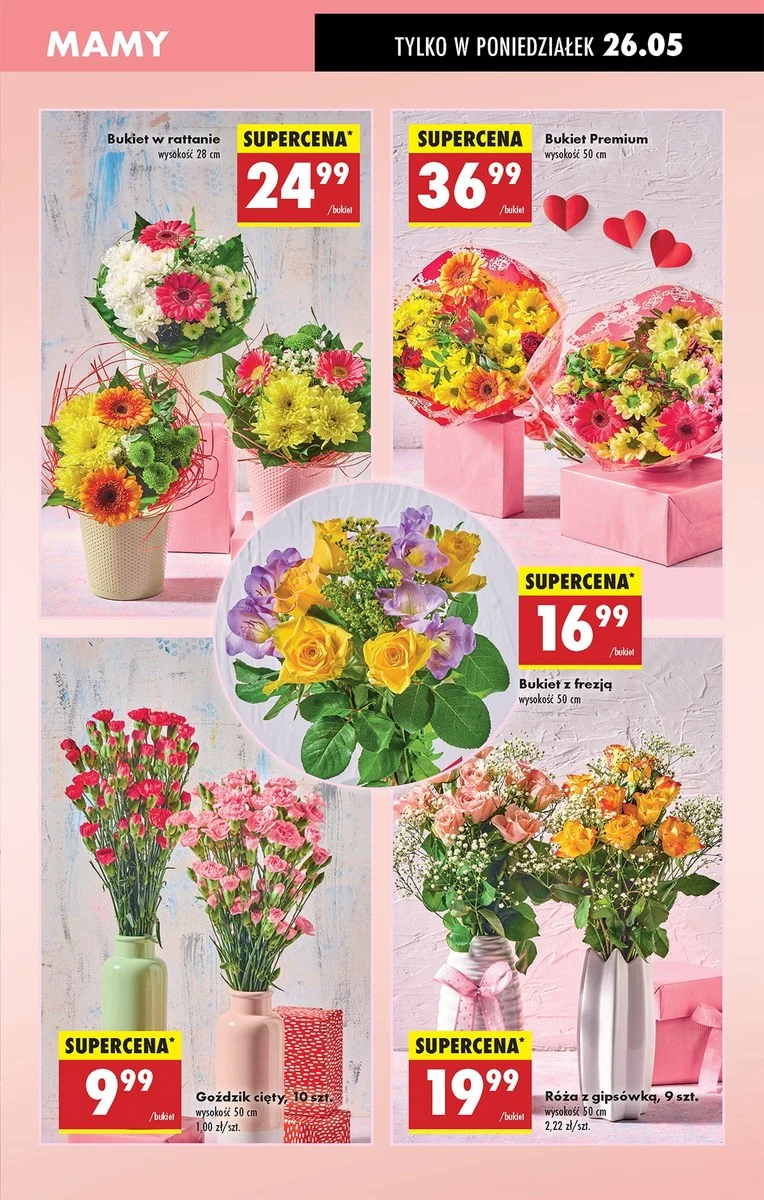 Kwiaty na Dzień Matki w Biedronce – bukiety, tulipany i róże w promocyjnych cenach Kwiaty na Dzień Matki w Biedronce – bukiety, tulipany i róże w promocyjnych cenach