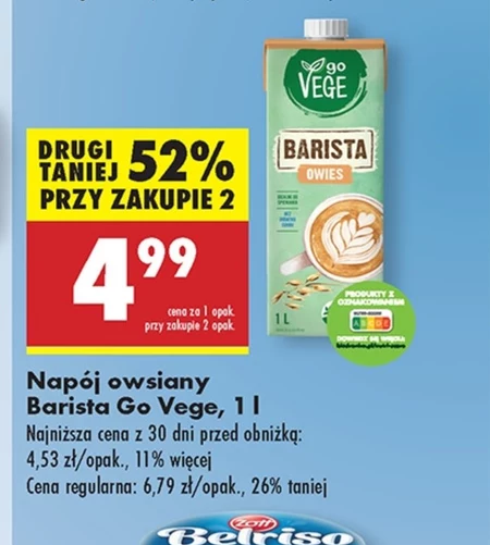 Napój owsiany Go Vege