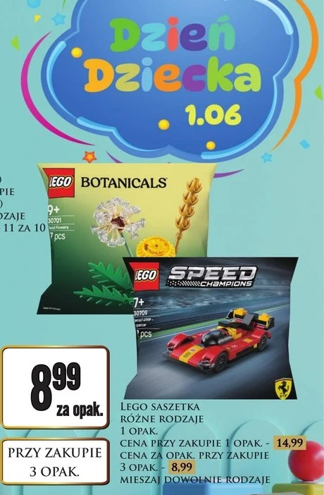 Saszetki LEGO na Dzień Dziecka 
