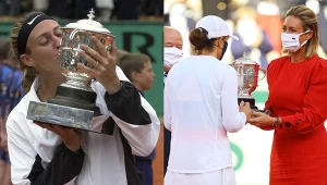 Kiedyś Francuzi wygrywali Rolanda Garrosa, ostatnio tylko wręczają trofeum. Mary Pierce w 2000 r. i z Igą Świątek w 2020 r.