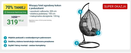 Fotel wiszący