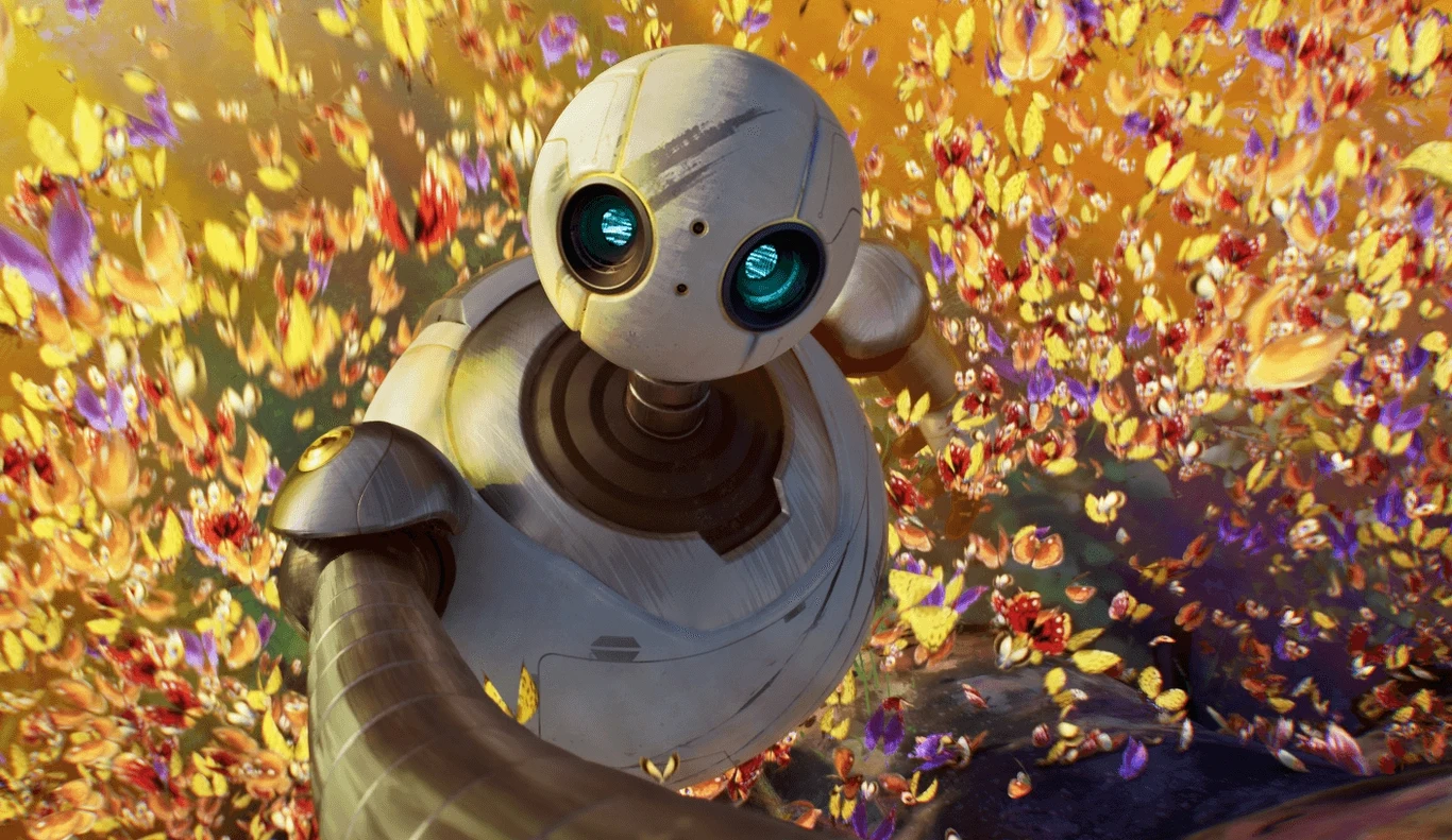 Kadr z animacji "Dziki robot" Kadr z animacji "Dziki robot"