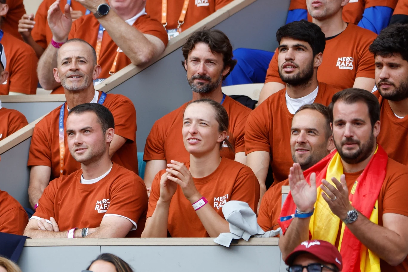 Iga Świątek na ceremonii dla Rafaela Nadala