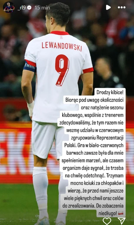 Niespodziewane ogłoszenie Roberta Lewandowskiego Niespodziewane ogłoszenie Roberta Lewandowskiego