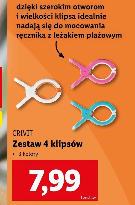 Zestaw klipsów Crivit