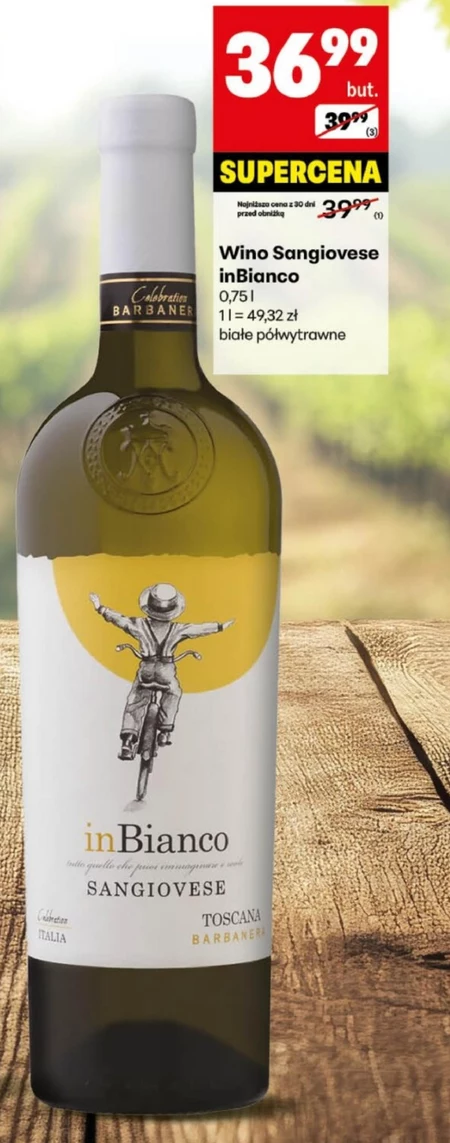 Wino półwytrawne Sangiovese