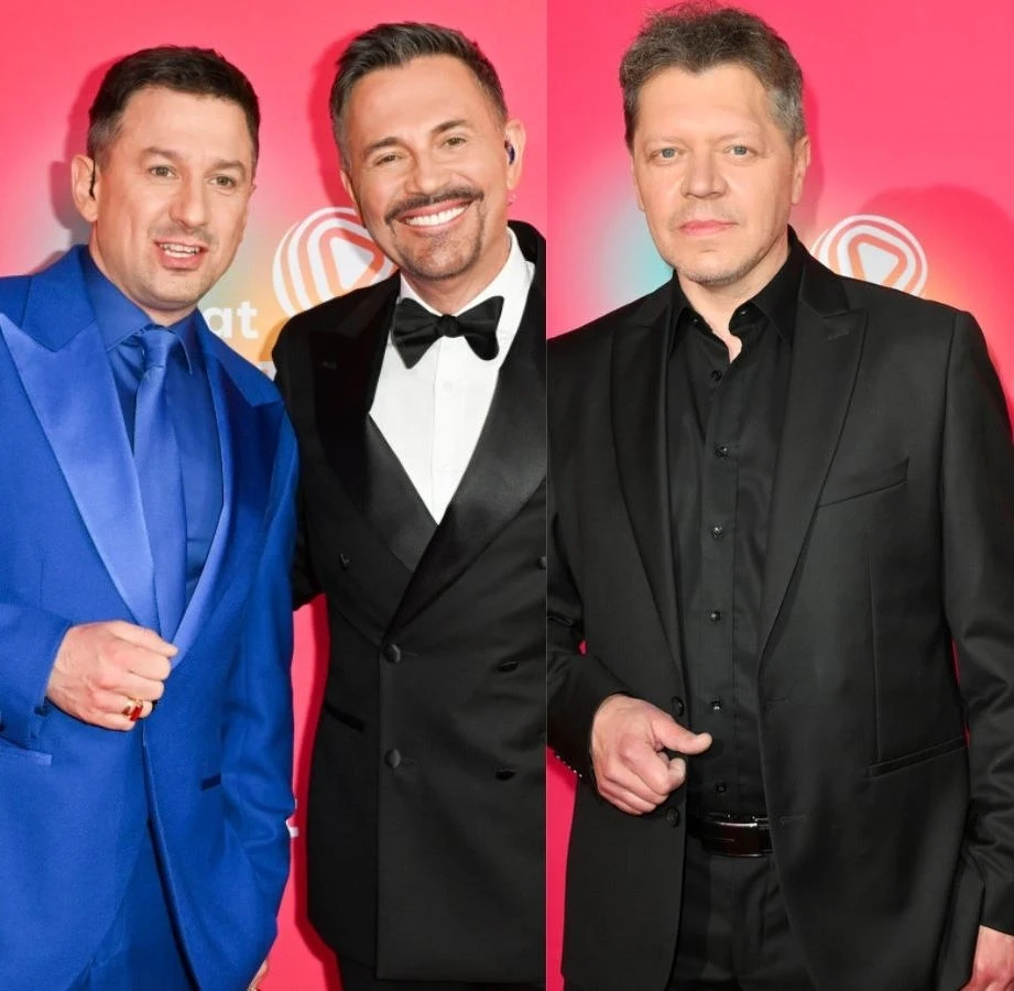 Panowie obecni na Polsat Hit Festiwalu postawili na elegancję. Od lewej: Maciej Rock, Krzysztof Ibisz, Krzysztof Kiljański. Panowie obecni na Polsat Hit Festiwalu postawili na elegancję. Od lewej: Maciej Rock, Krzysztof Ibisz, Krzysztof Kiljański.