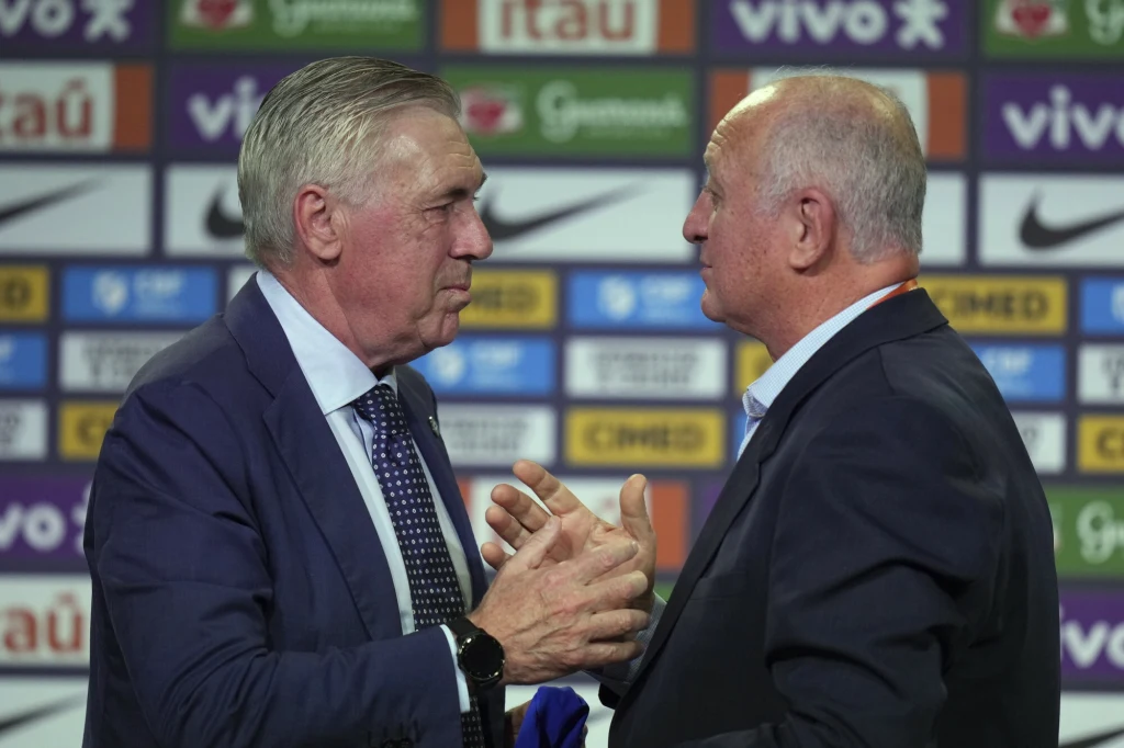 Carlo Ancelotti i Luiz Felipe Scolari, 26.05.2025 r.