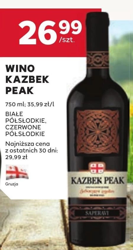 Wino półsłodkie Kazbek Peak