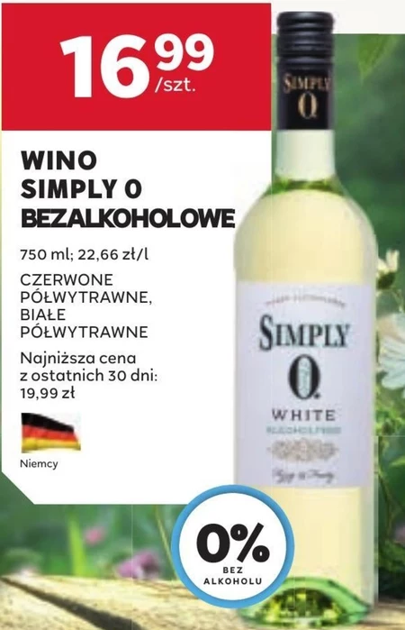 Wino półwytrawne Simply