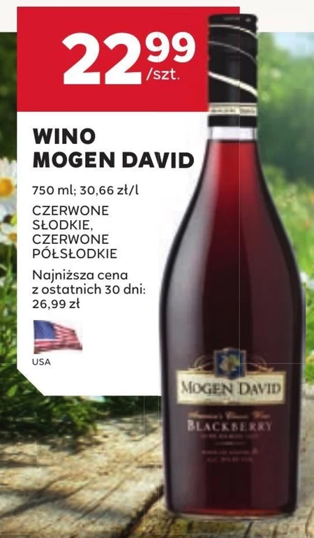 Wino czerwone Mogen David