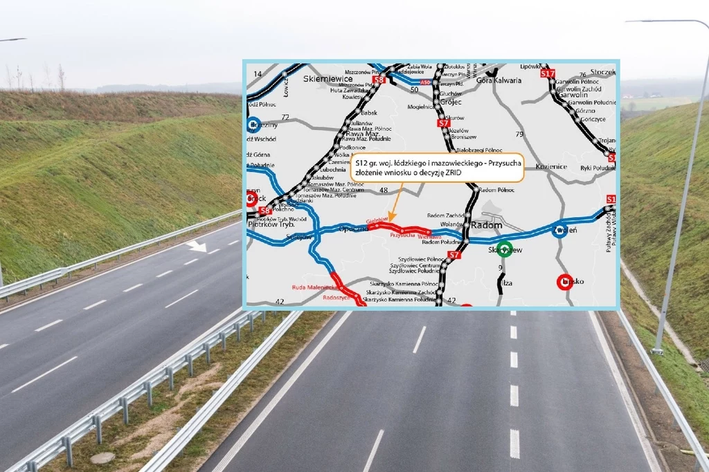 Łódzki oddział GDDKiA złożył wniosek o wydanie ważnej decyzji w sprawie budowy kolejnego odcinka drogi ekspresowej S12.