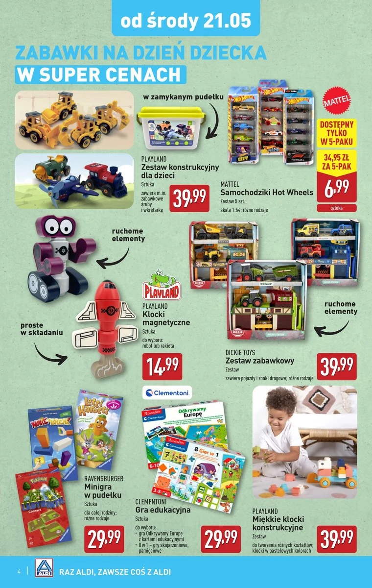 Zabawki na Dzień Dziecka w ALDI 
