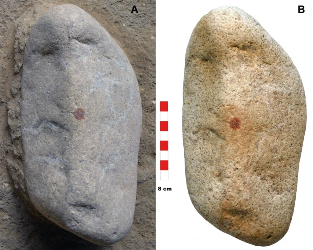 Pewien neandertalczyk zostawił odcisk palca na "twarzy z kamienia". To forma sztuki Pewien neandertalczyk zostawił odcisk palca na "twarzy z kamienia". To forma sztuki