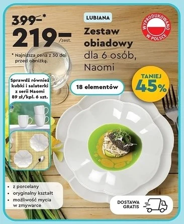 Porcelanowy zestaw obiadowy 