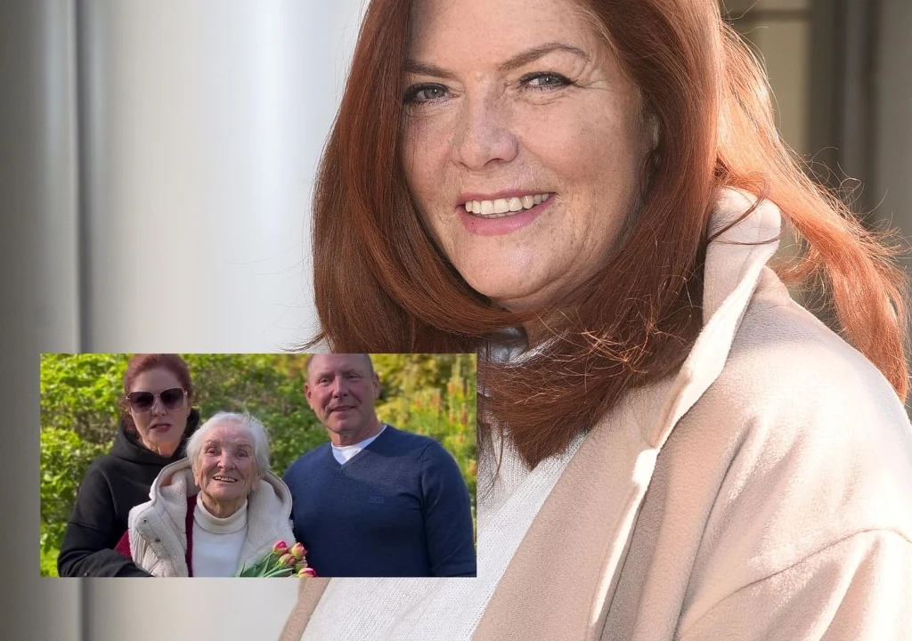 Katarzyna Dowbor i Tomasz Dowbor z mamą