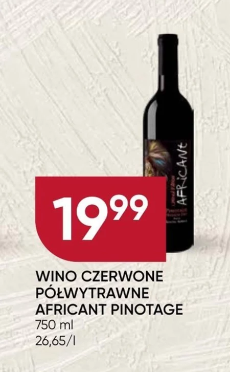 Wino półwytrawne AFRICANT PINOTAGE