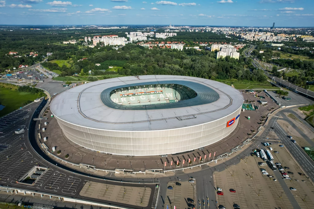 Wrocławski stadion z lotu ptaka Wrocławski stadion z lotu ptaka