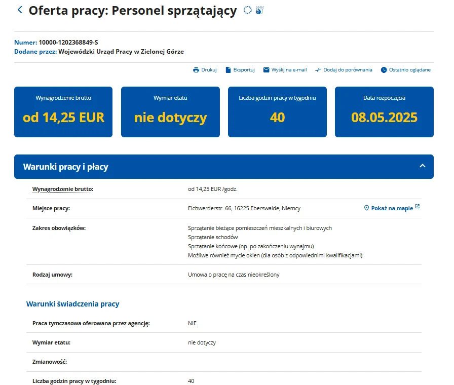 Sprząta i zarabia 11 tys. miesięcznie. Szukają pracownika na już