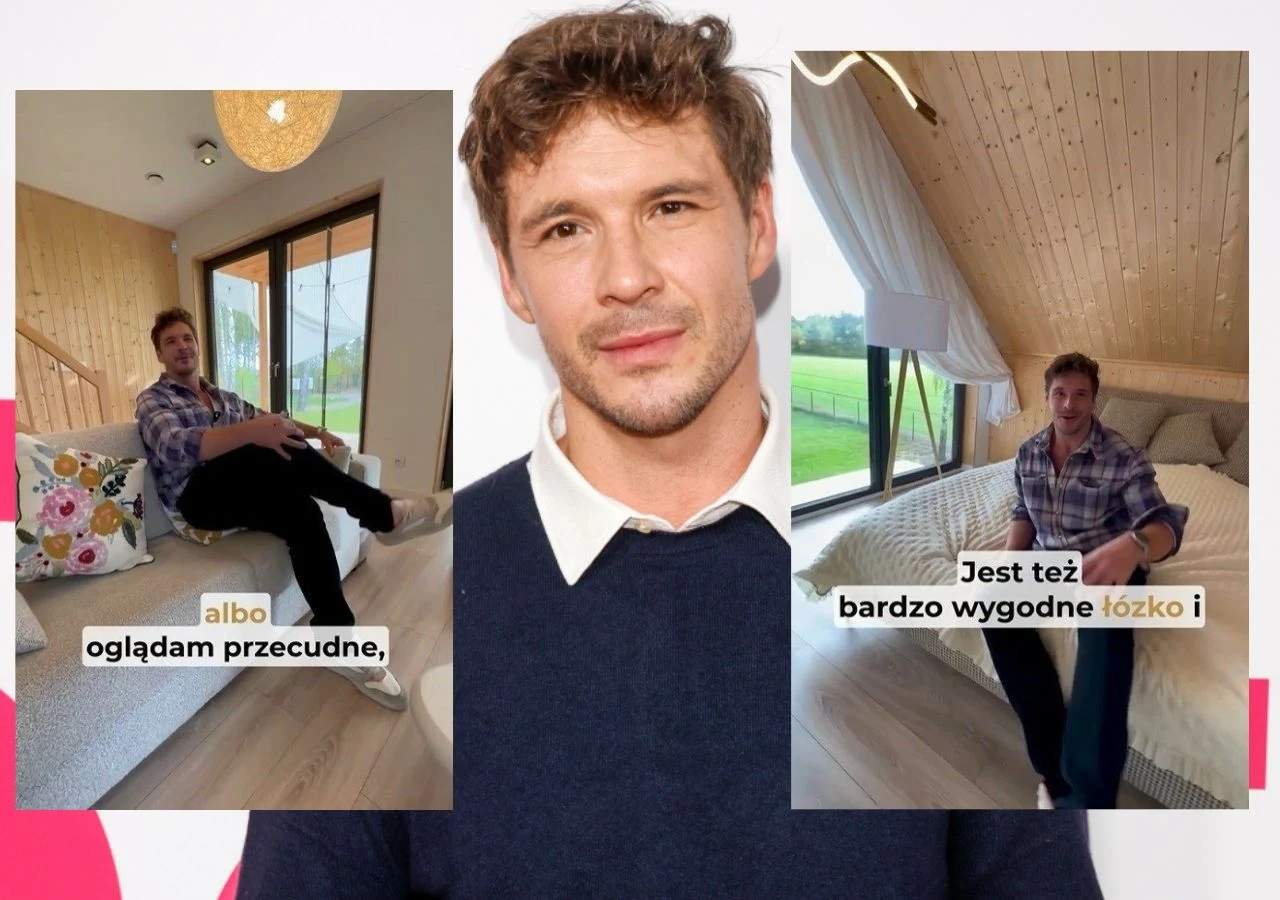 Mikołaj Roznerski pokazał wnętrza swojego domu