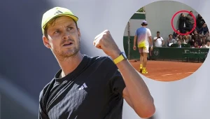 Publiczność w Paryżu bardzo żywiołowo zareagowała po jednym z zagrań Fonseki przeciwko Hurkaczowi