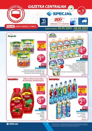 Gazetka promocyjna Specjał, ważna od 26.05.2025 do 08.06.2025.
