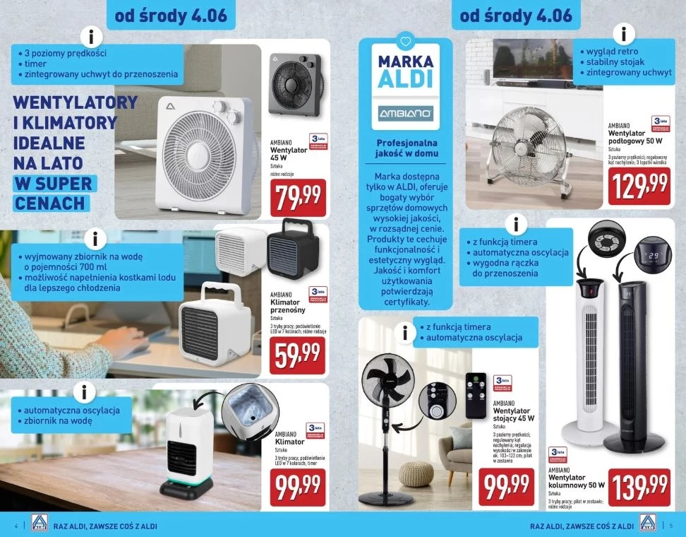 Aldi oferuje wentylatory na upały! Aldi oferuje wentylatory na upały!
