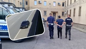 Jechał 26 km pod prąd na A1 i porzucił auto. Już trafił do aresztu