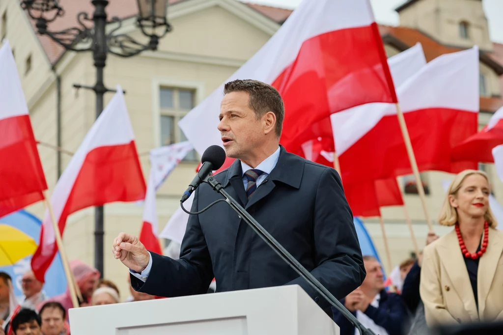 Rafał Trzaskowski na spotkaniu wyborczym w Kępnie Rafał Trzaskowski na spotkaniu wyborczym w Kępnie