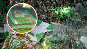 Kibice Realu Betis na stadionie we Wrocławiu