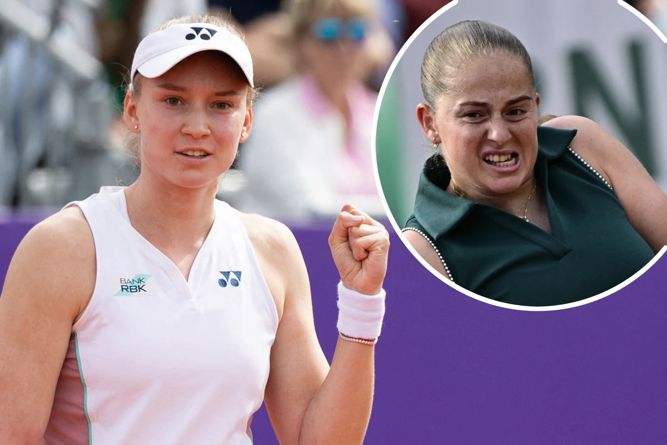 Jelena Rybakina i Jelena Ostapenko Jelena Rybakina i Jelena Ostapenko