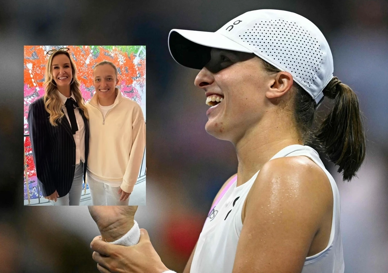 Iga Świątek zapozowała do zdjęcia z Jasmien Clijsner, żoną swojego trenera, Wima Fissette'a Iga Świątek zapozowała do zdjęcia z Jasmien Clijsner, żoną swojego trenera, Wima Fissette'a